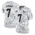 Parkc H.Texans #7 CJ Stroud Player Arctic Camo Salute To Service Limited Game Stitched Jerseys