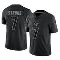 Parkc H.Texans #7 CJ Stroud Player Black Reflective Limited Game Stitched Jerseys