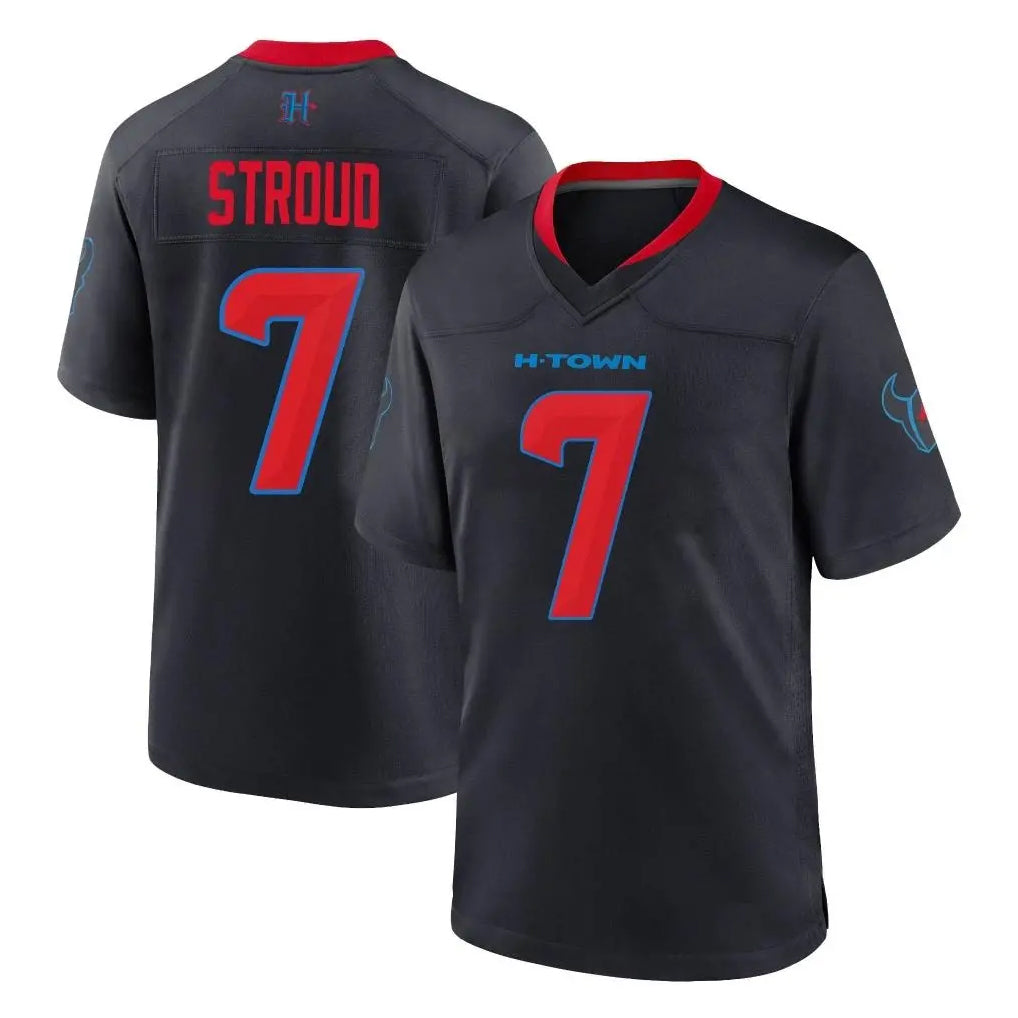 Parkc H.Texans #7 CJ Stroud Player Navy 2nd Alternate Home Game Stitched Jerseys