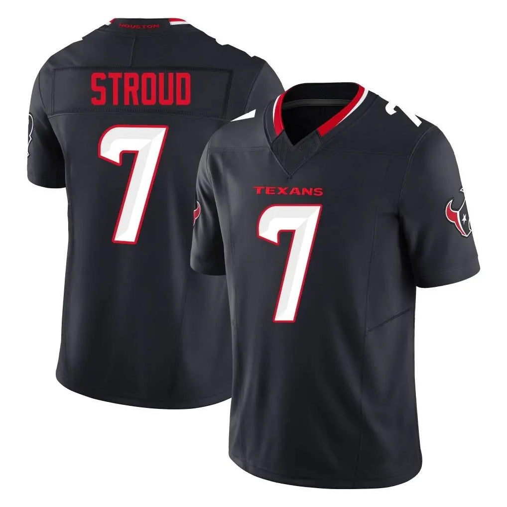 Parkc H.Texans #7 CJ Stroud Player Navy Limited Alternate Vapor F.U.S.E. Home Game Stitched Jerseys