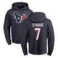 Parkc H.Texans #7 CJ Stroud Player Navy Pro Line Pullover Hoodie Limited Game Stitched Jerseys