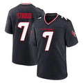 Parkc H.Texans #7 CJ Stroud Player Navy Team Home Game Stitched Jerseys