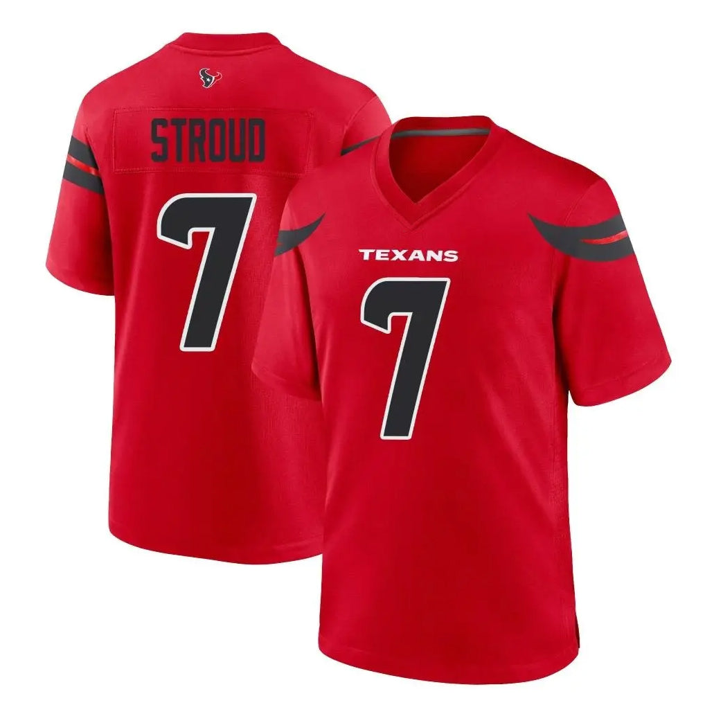Parkc H.Texans #7 CJ Stroud Player Red Alternate Home Game Stitched Jerseys