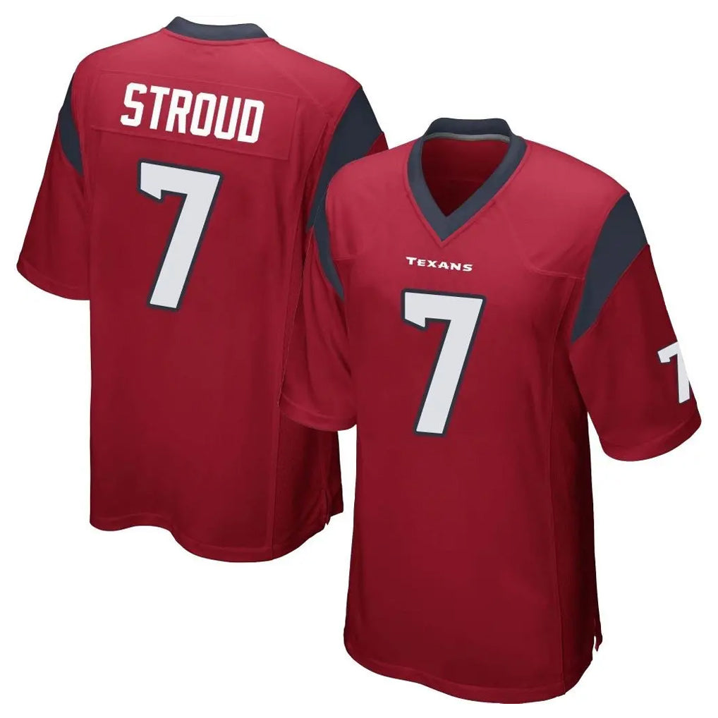 Parkc H.Texans #7 CJ Stroud Player Red Home Game Stitched Jerseys