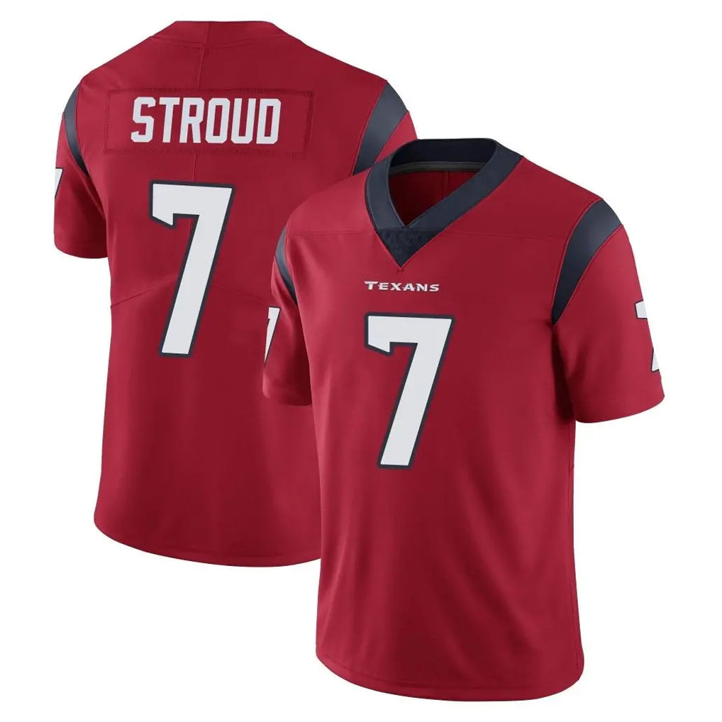 Parkc H.Texans #7 CJ Stroud Player Red Limited Vapor Untouchable Home Game Stitched Jerseys