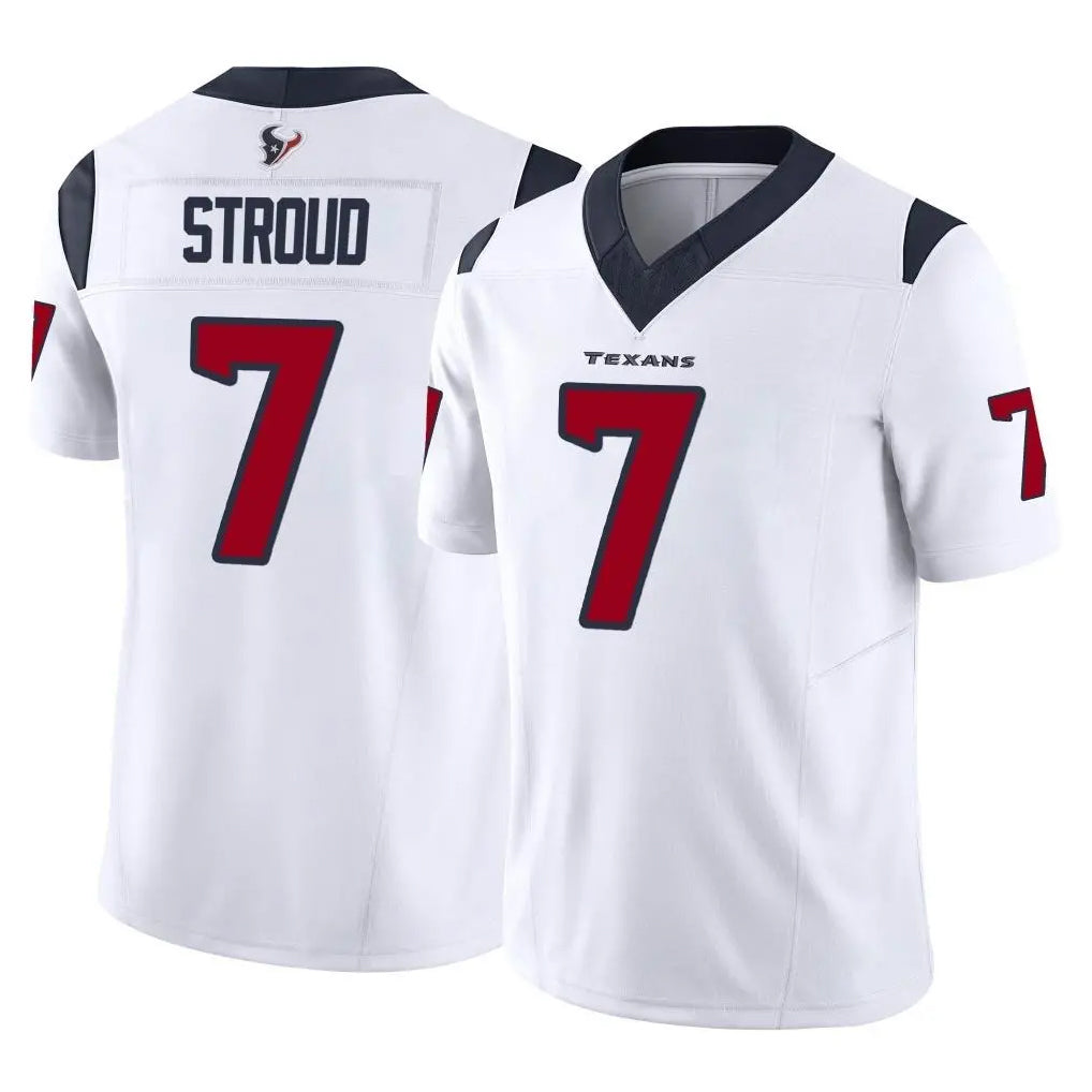 Parkc H.Texans #7 CJ Stroud Player White Limited Vapor F.U.S.E. Home Game Stitched Jerseys