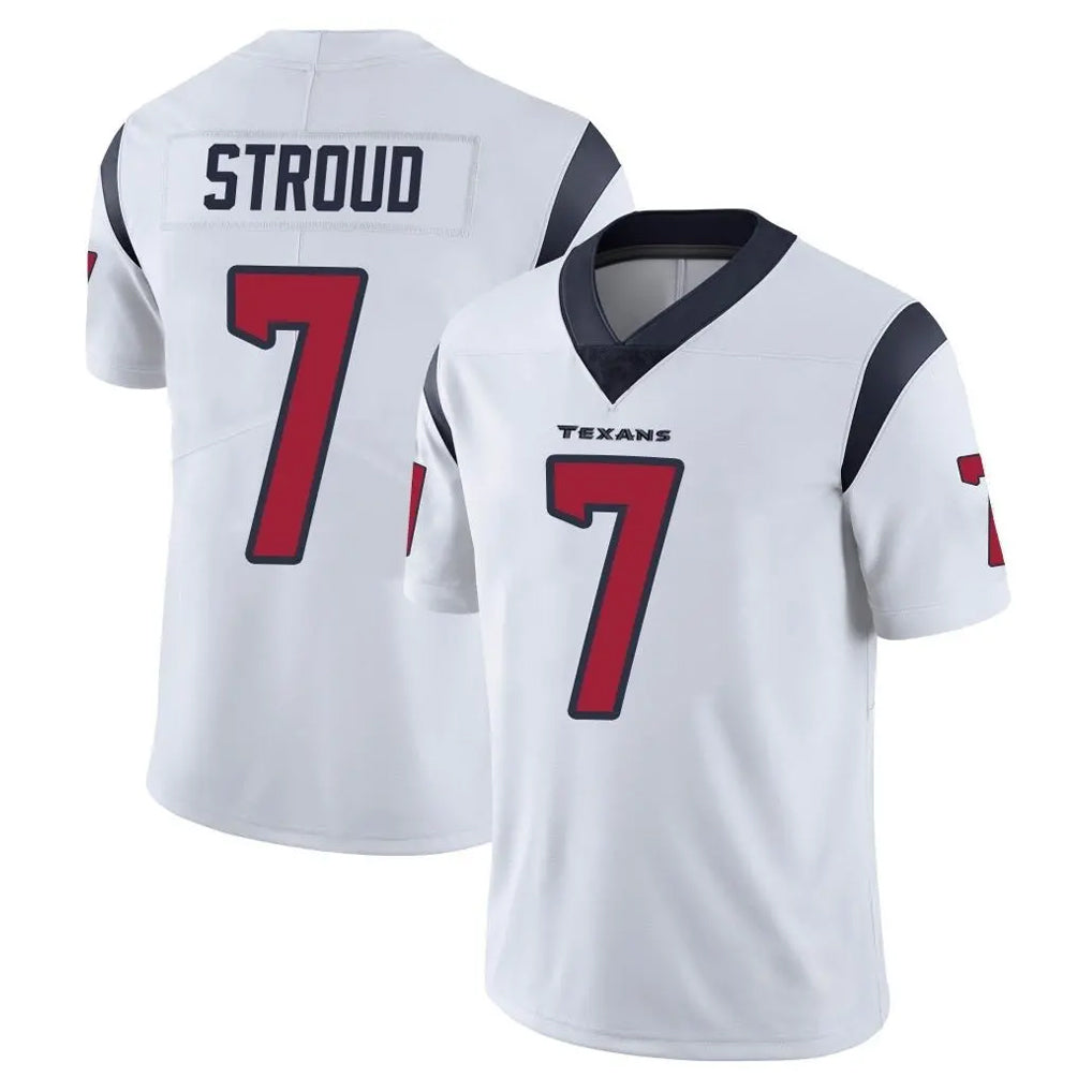 Parkc H.Texans #7 CJ Stroud Player White Limited Vapor Untouchable Home Game Stitched Jerseys