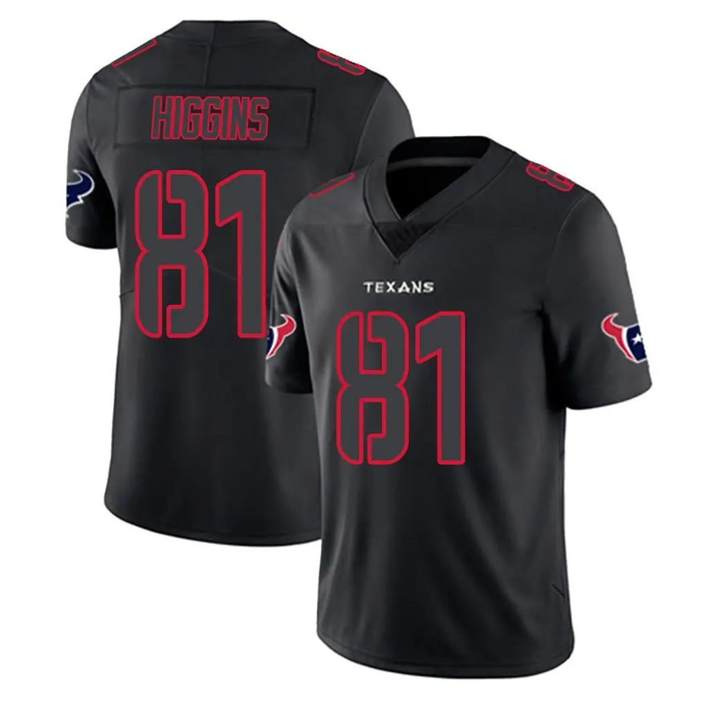 Parkc H.Texans #81 Jayden Higgins Player Black Impact Limited Game Stitched Jerseys