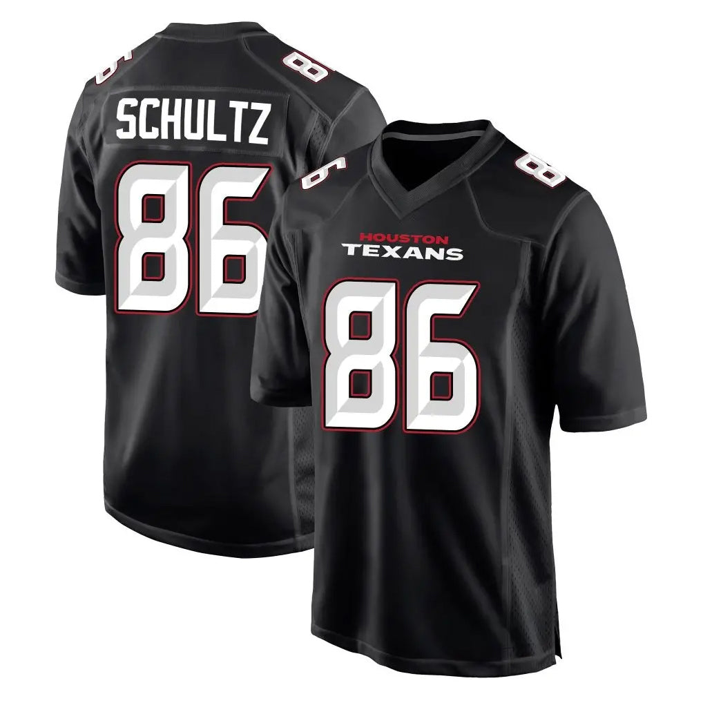 Parkc H.Texans #86 Dalton Schultz Player Carbon Black Fashion Home Game Stitched Jerseys