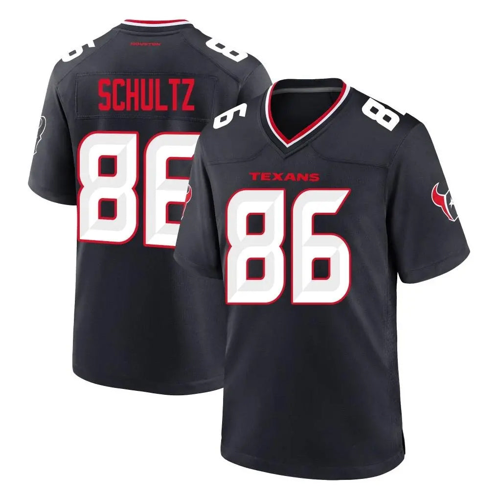 Parkc H.Texans #86 Dalton Schultz Player Navy Team Home Game Stitched Jerseys