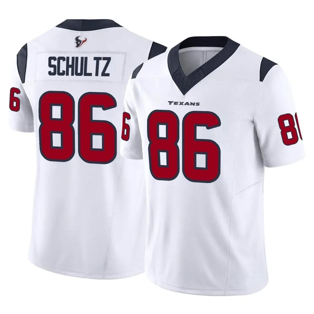 Parkc H.Texans #86 Dalton Schultz Player White Limited Vapor F.U.S.E. Home Game Stitched Jerseys