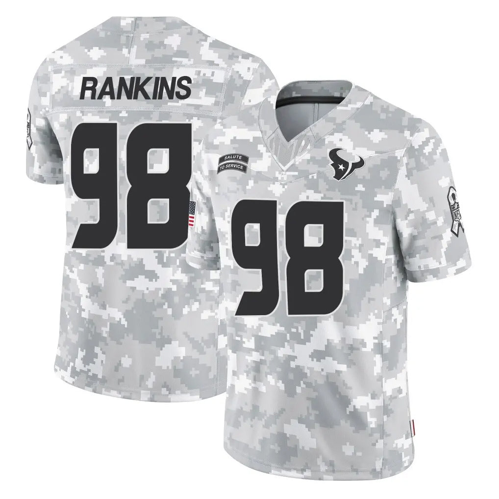 Parkc H.Texans #98 Sheldon Rankins Player Arctic Camo Salute To Service Limited Game Stitched Jerseys