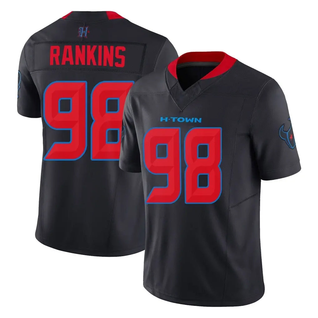 Parkc H.Texans #98 Sheldon Rankins Player Navy Limited 2nd Alternate Vapor F.U.S.E. Home Game Stitched Jerseys