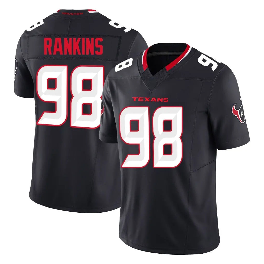 Parkc H.Texans #98 Sheldon Rankins Player Navy Limited Alternate Vapor F.U.S.E. Home Game Stitched Jerseys