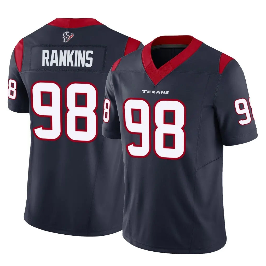 Parkc H.Texans #98 Sheldon Rankins Player Navy Limited Vapor F.U.S.E. Home Game Stitched Jerseys