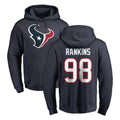 Parkc H.Texans #98 Sheldon Rankins Player Navy Pro Line Pullover Hoodie Limited Game Stitched Jerseys