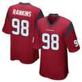 Parkc H.Texans #98 Sheldon Rankins Player Red Home Game Stitched Jerseys