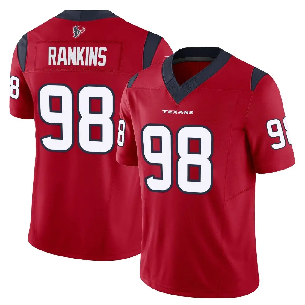 Parkc H.Texans #98 Sheldon Rankins Player Red Limited Vapor F.U.S.E. Home Game Stitched Jerseys