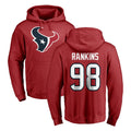 Parkc H.Texans #98 Sheldon Rankins Player Red Pro Line Pullover Hoodie Limited Game Stitched Jerseys