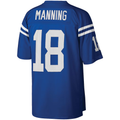 Parkc IN.Colts #18 Peyton Manning Mitchell & Ness Royal Big & Tall 1998 Retired Player Replica Stitched Puhic  Jersey