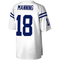 Parkc IN.Colts #18 Peyton Manning Mitchell & Ness White Legacy Replica Jersey
