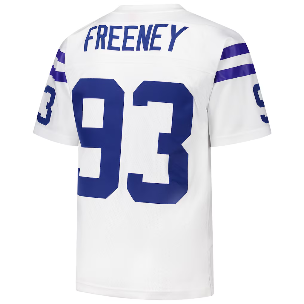 Parkc IN.Colts #93 Dwight Freeney Mitchell & Ness White 2006 Legacy Replica Stitched Puhic Jersey