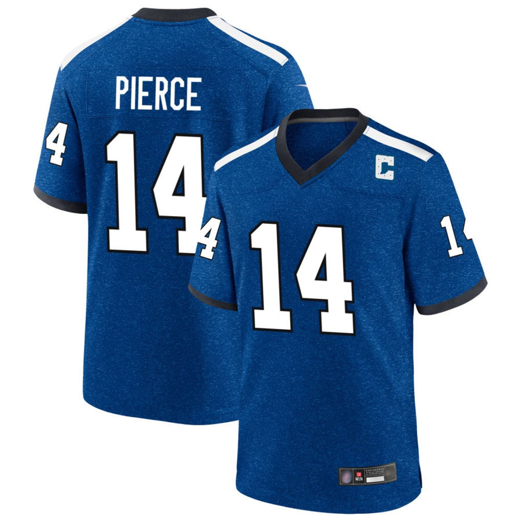 Parkc IN.Colts #14 Alec Pierce Player Royal Alternate Indiana Nights Home Game Stitched Jerseys