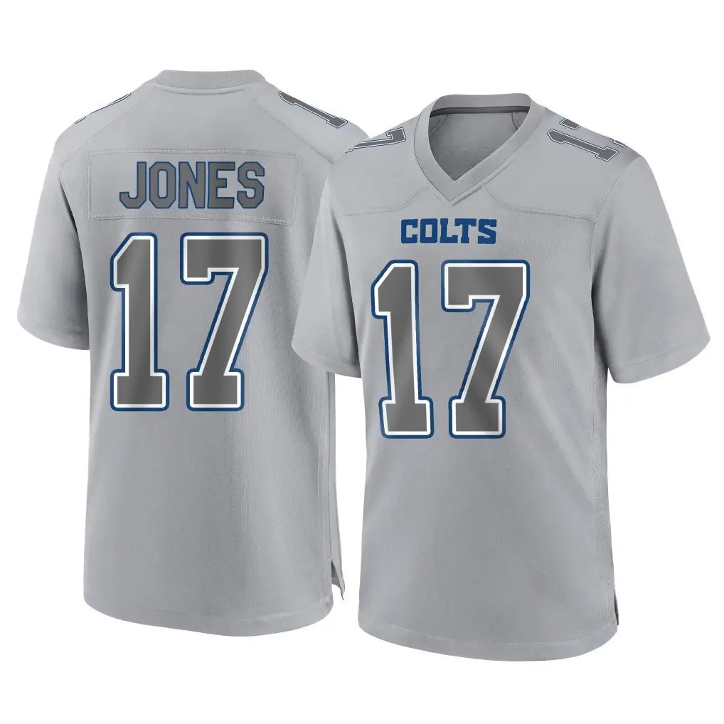 Parkc IN.Colts #17 Daniel Jones Player Gray Atmosphere Fashion Home Game Stitched Jerseys