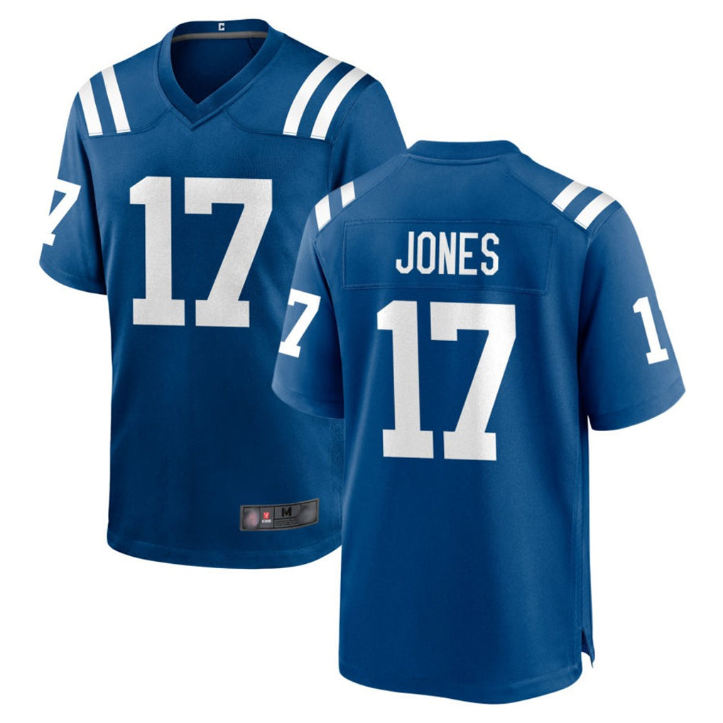 Parkc IN.Colts #17 Daniel Jones Player Royal Home Game Stitched Jerseys