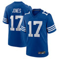 Parkc IN.Colts #17 Daniel Jones Player Royal Limited Home Game Stitched Jerseys