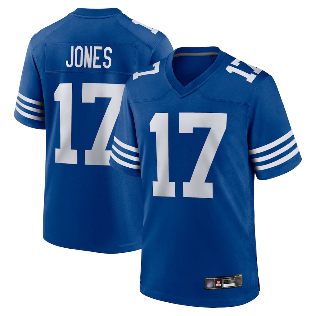 Parkc IN.Colts #17 Daniel Jones Player Royal Limited Home Game Stitched Jerseys