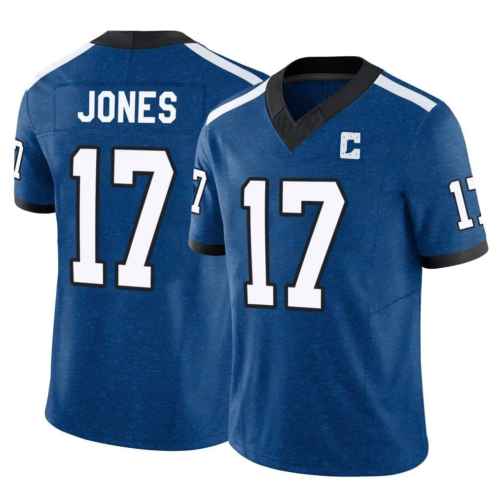 Parkc IN.Colts #17 Daniel Jones Player Royal Limited Indiana Nights Alternate Vapor F.U.S.E. Home Game Stitched Jerseys