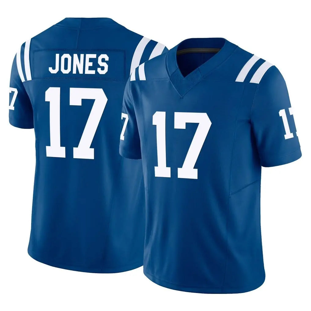 Parkc IN.Colts #17 Daniel Jones Player Royal Limited Vapor F.U.S.E. Home Game Stitched Jerseys