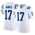 Parkc IN.Colts #17 Daniel Jones Player White Limited Vapor F.U.S.E. Home Game Stitched Jerseys
