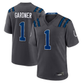 Parkc IN.Colts #1 Sauce Gardner Anthracite 2026 Rivalries Collection Game Stitched Jerseys