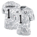 Parkc IN.Colts #1 Sauce Gardner Player Arctic Camo Salute To Service Limited Game Stitched Jerseys