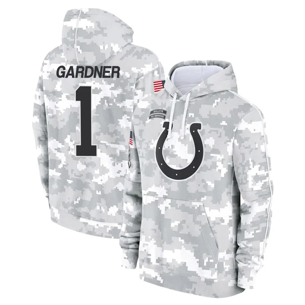 Parkc IN.Colts #1 Sauce Gardner Player Arctic Camo Salute to Service Hoodies Limited Game Stitched Jerseys