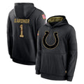 Parkc IN.Colts #1 Sauce Gardner Player Black Salute to Service Hoodies Limited Game Stitched Jerseys