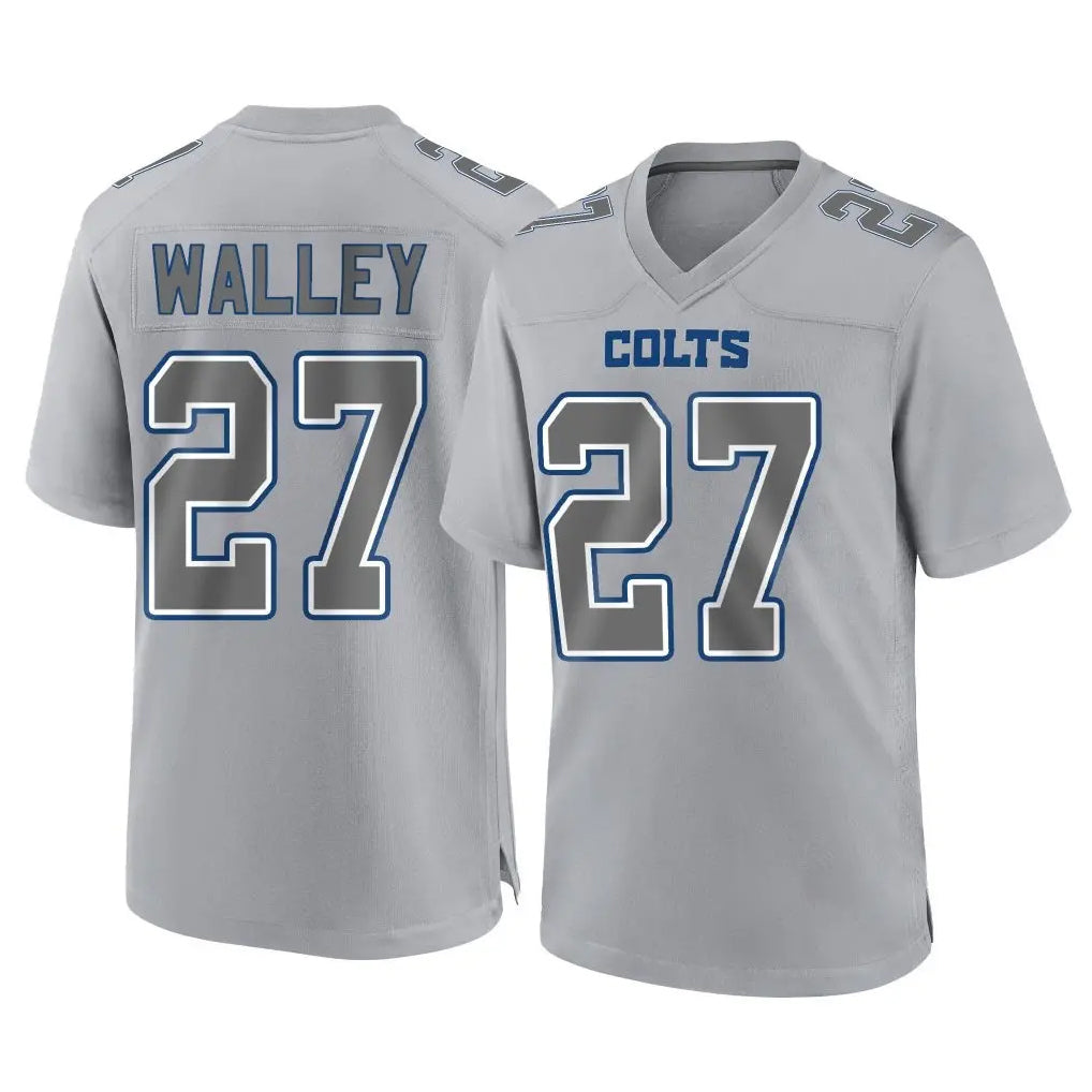 Parkc IN.Colts #27 Justin Walley Player Gray Atmosphere Fashion Home Game Stitched Jerseys