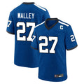 Parkc IN.Colts #27 Justin Walley Player Royal Alternate Indiana Nights Home Game Stitched Jerseys