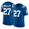 Parkc IN.Colts #27 Justin Walley Player Royal Limited Vapor F.U.S.E. Home Game Stitched Jerseys