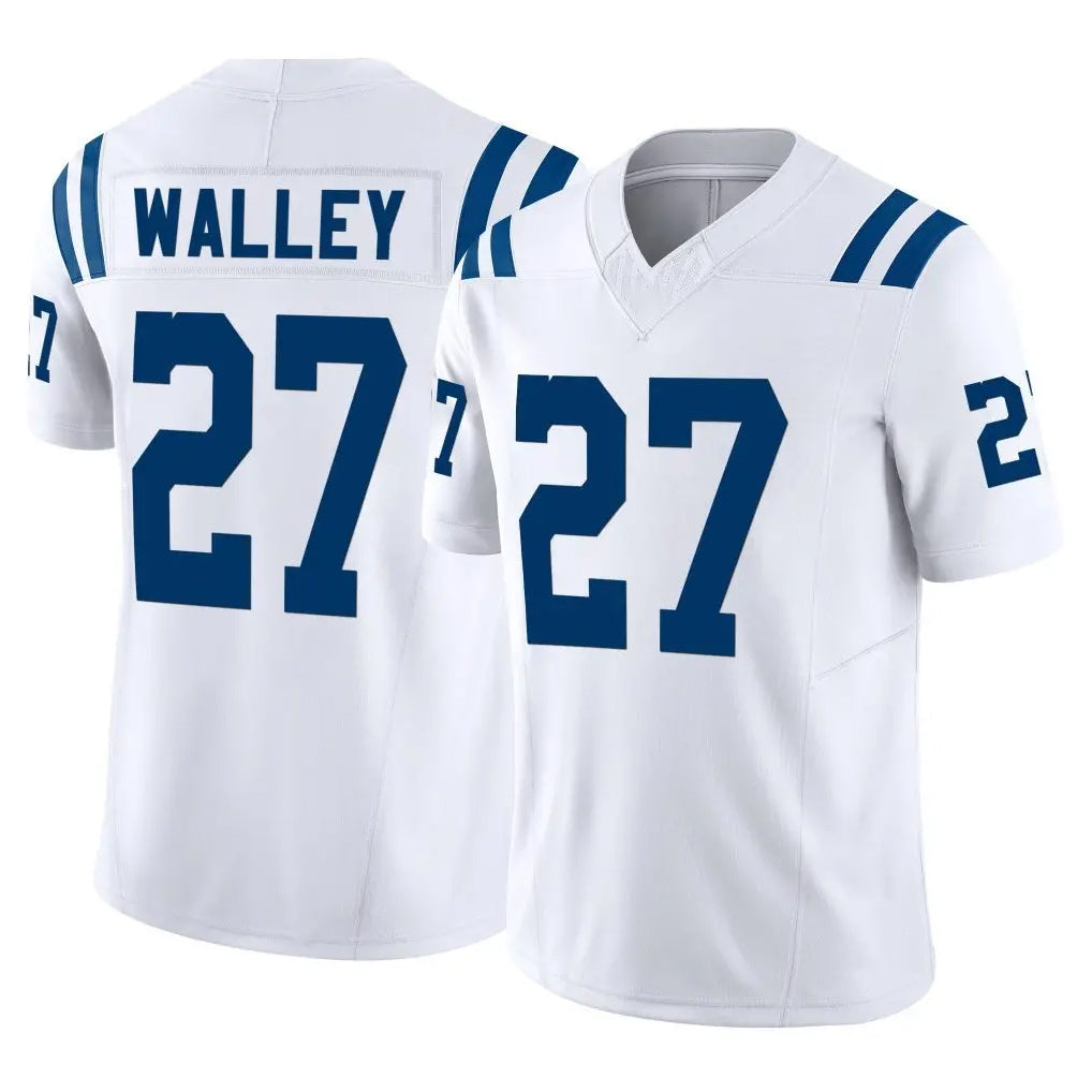 Parkc IN.Colts #27 Justin Walley Player White Limited Vapor F.U.S.E. Home Game Stitched Jerseys