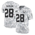 Parkc IN.Colts #28 Jonathan Taylor Player Arctic Camo Salute To Service Limited Game Stitched Jerseys