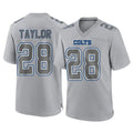 Parkc IN.Colts #28 Jonathan Taylor Player Gray Atmosphere Fashion Home Game Stitched Jerseys