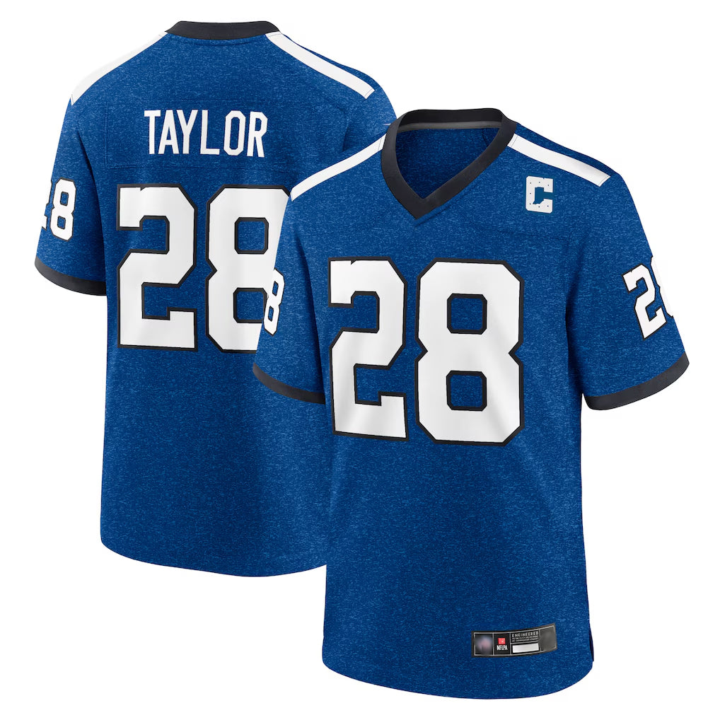 Parkc IN.Colts #28 Jonathan Taylor Player Royal Alternate Indiana Nights Home Game Stitched Jerseys