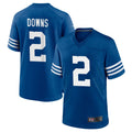 Parkc IN.Colts #2 Josh Downs Bynum Player Royal Limited Home Game Stitched Jerseys