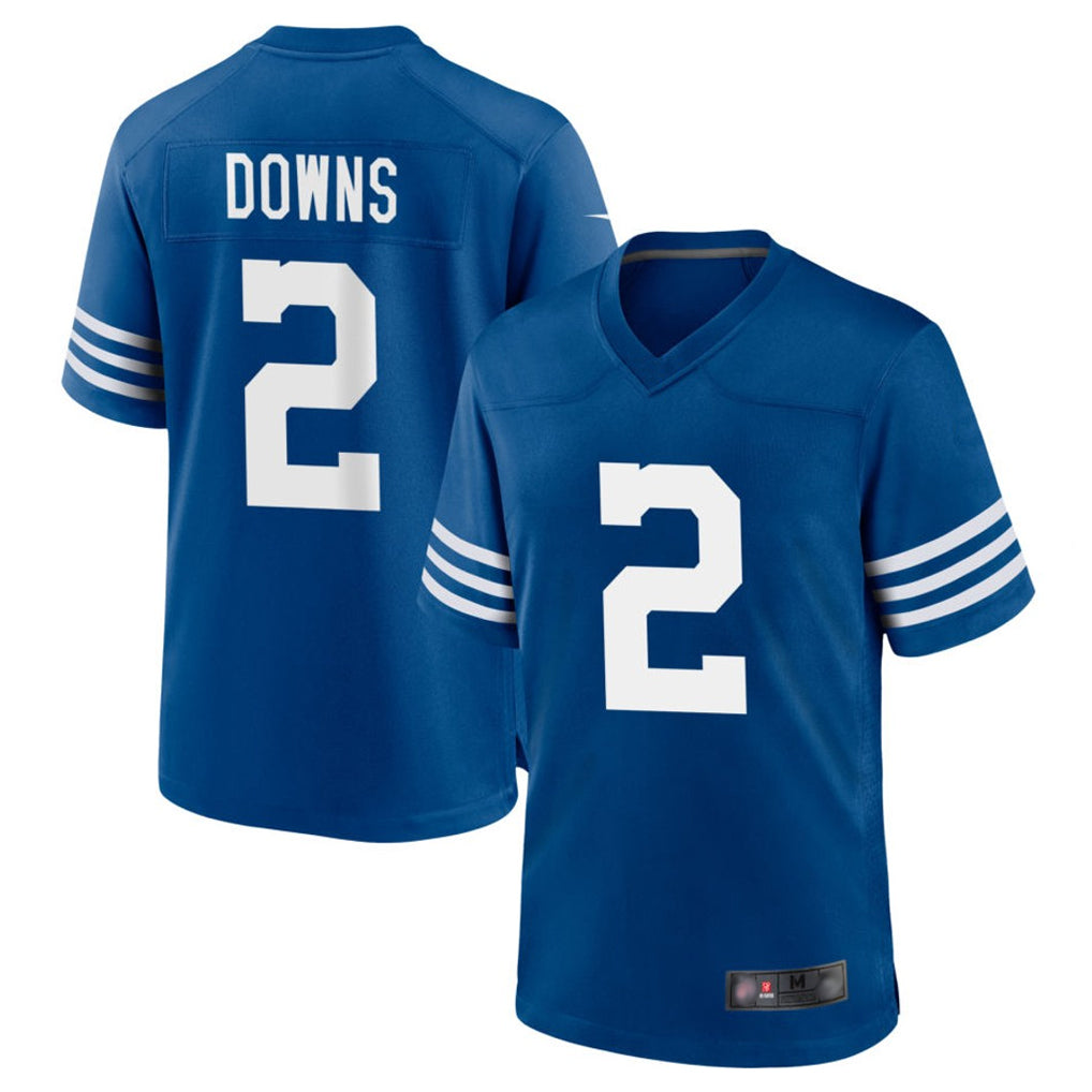 Parkc IN.Colts #2 Josh Downs Bynum Player Royal Limited Home Game Stitched Jerseys