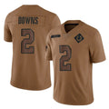 Parkc IN.Colts #2 Josh Downs Player Brown Salute To Service Limited Stitched Jerseys