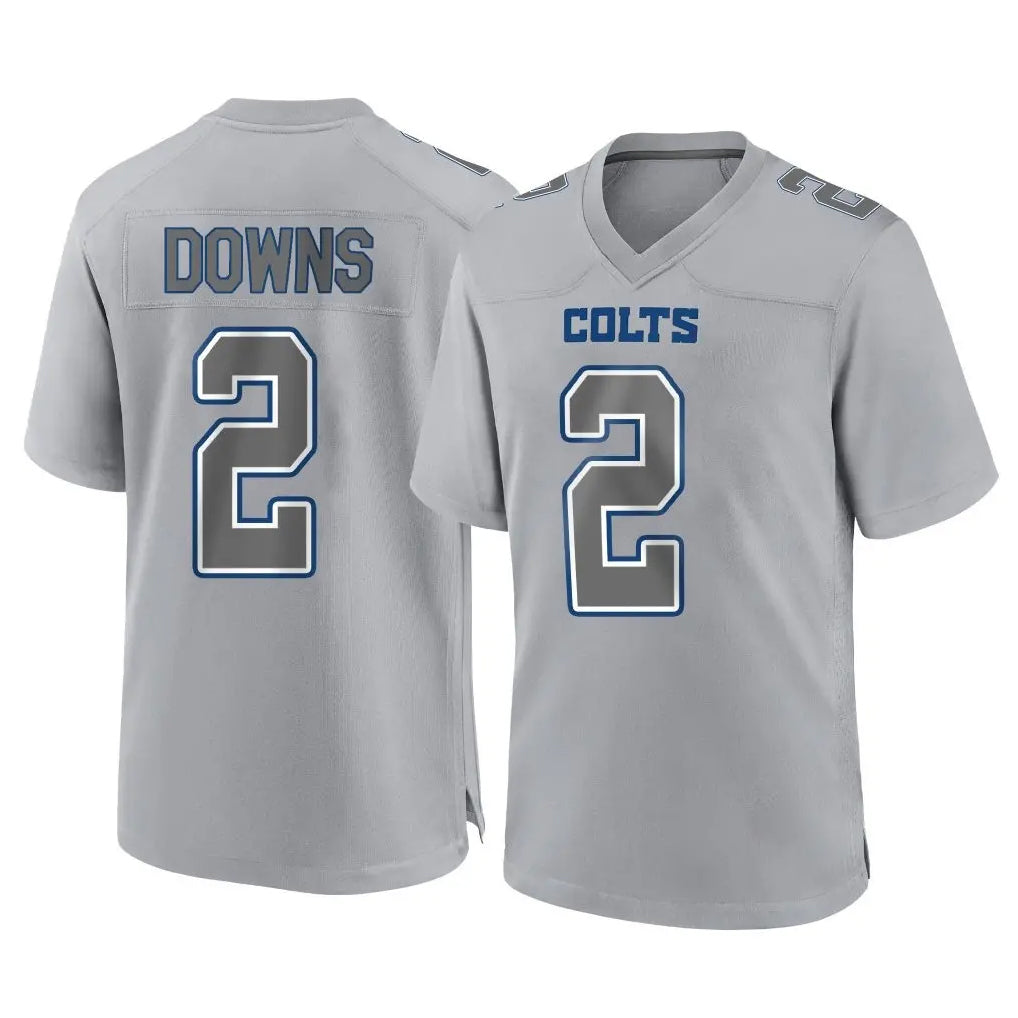 Parkc IN.Colts #2 Josh Downs Player Gray Atmosphere Fashion Home Game Stitched Jerseys