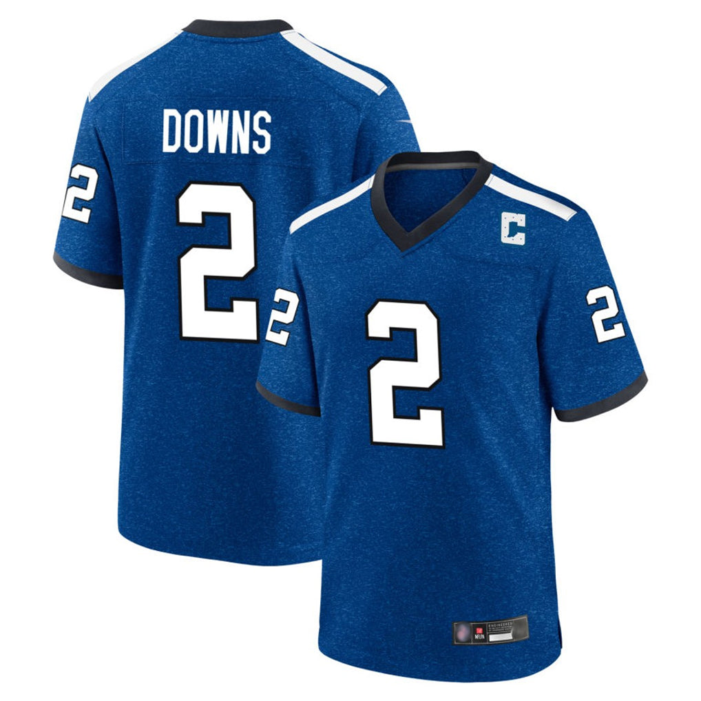 Parkc IN.Colts #2 Josh Downs Player Royal Alternate Indiana Nights Home Game Stitched Jerseys